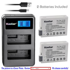 Kastar Battery LCD Dual Charger for Canon LP-E8 LC-E8  Canon EOS 650D Camera