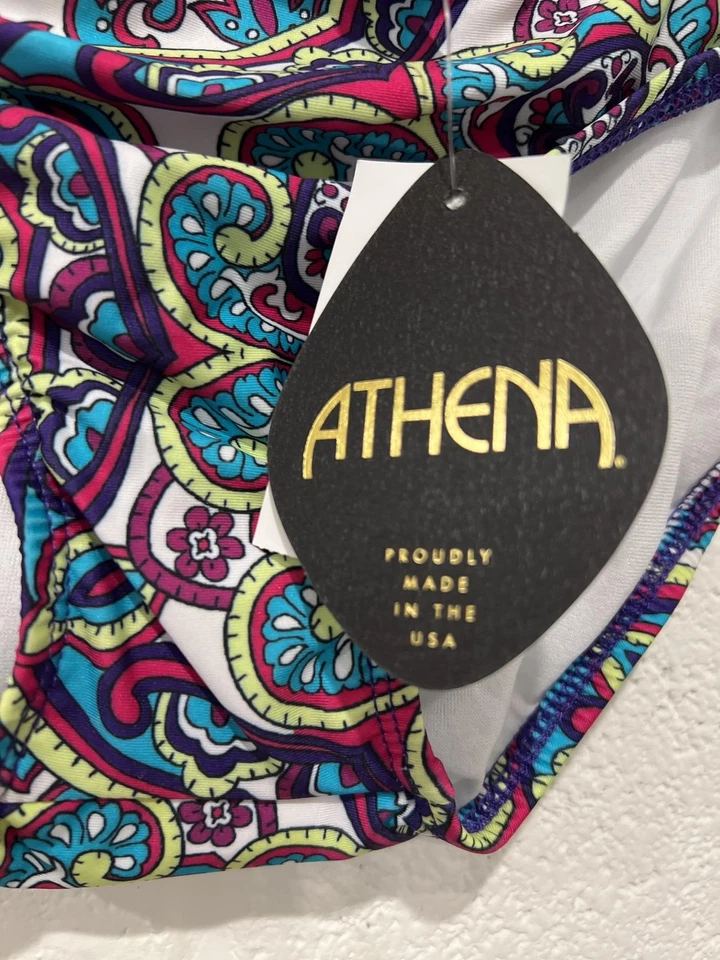 Calças de banho femininas Athena, coloridas tamanho 6 - Imagem 3 de 4