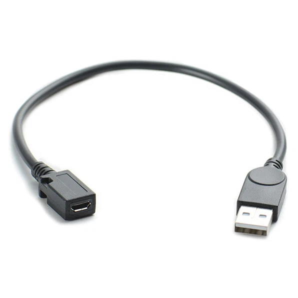 1 Ft USB 2.0 High Speed Type A Male to Micro B 5-pin Female Adapter Micro Cable - Image 4 of 4