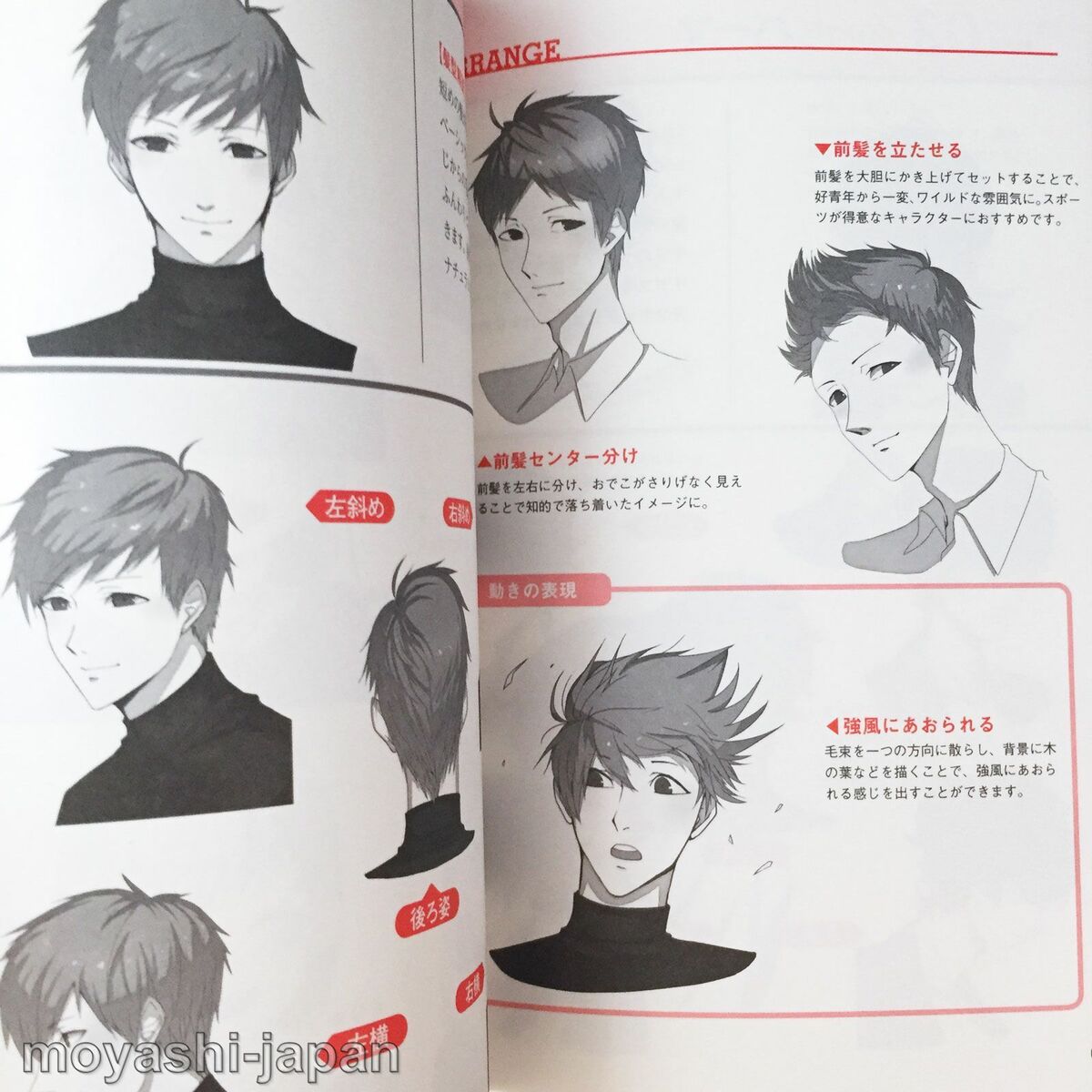 How To Draw Manga Anime Hairstyle Reference Book, JAPAN Art Material