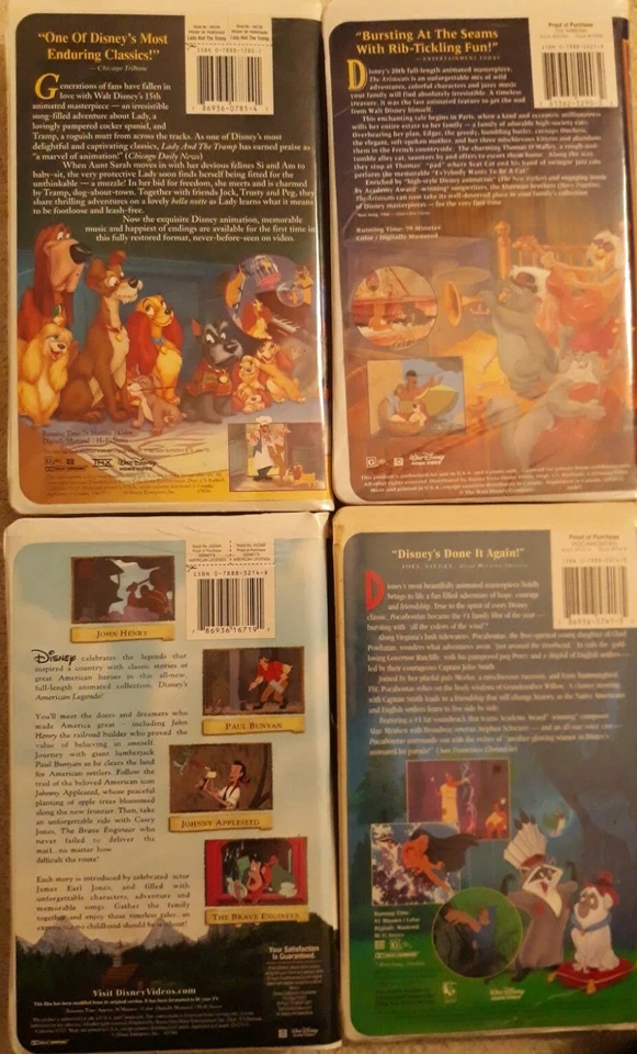 Walt disney masterpiece collection vhs lot - Image 3 of 3