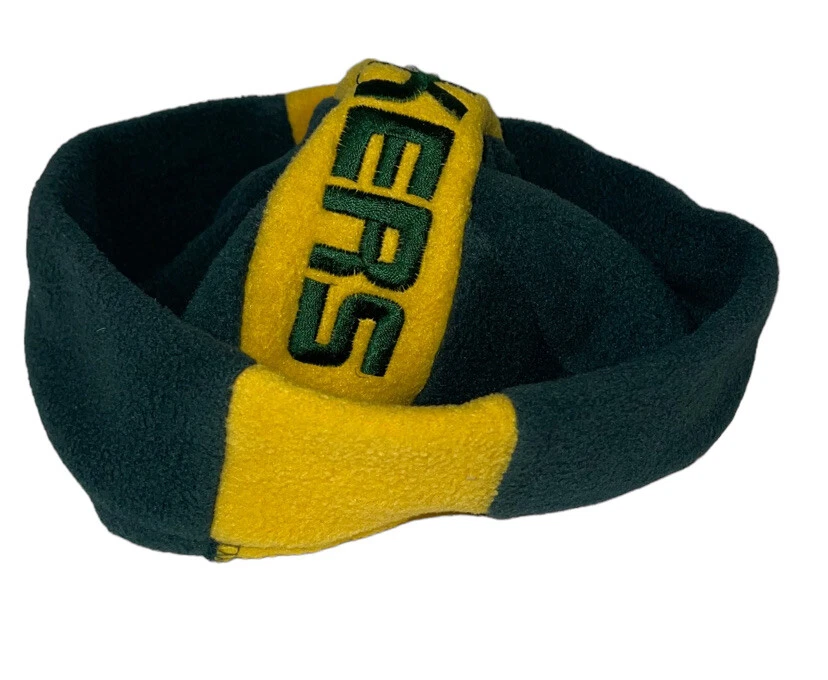 De colección Drew Pearson Green Bay Packets Sombrero de Vellón Verde Amarillo Talla Única Se Adapta a la mayoría Foto 3 de 4