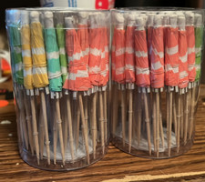 2pk Of Drink Umbrella's 50 Count Multicolor. 100 Total. Nib Free shipping