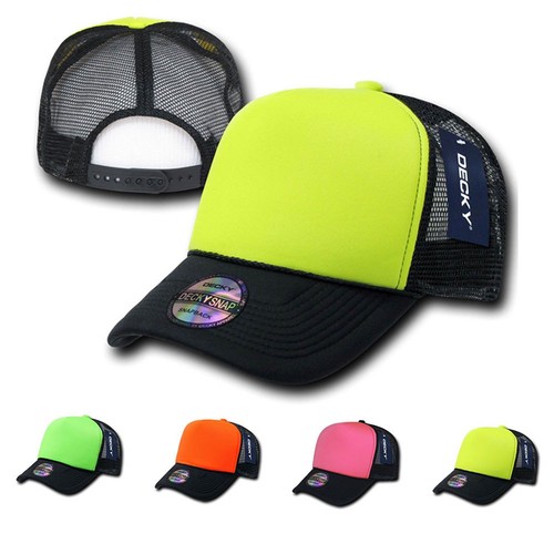 1 Dozen Decky Neon Curved Bill Mesh 