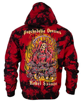 Rebel Saint by Affliction Men's Hoodie Reaper Heavyweight Premium Quality Hood