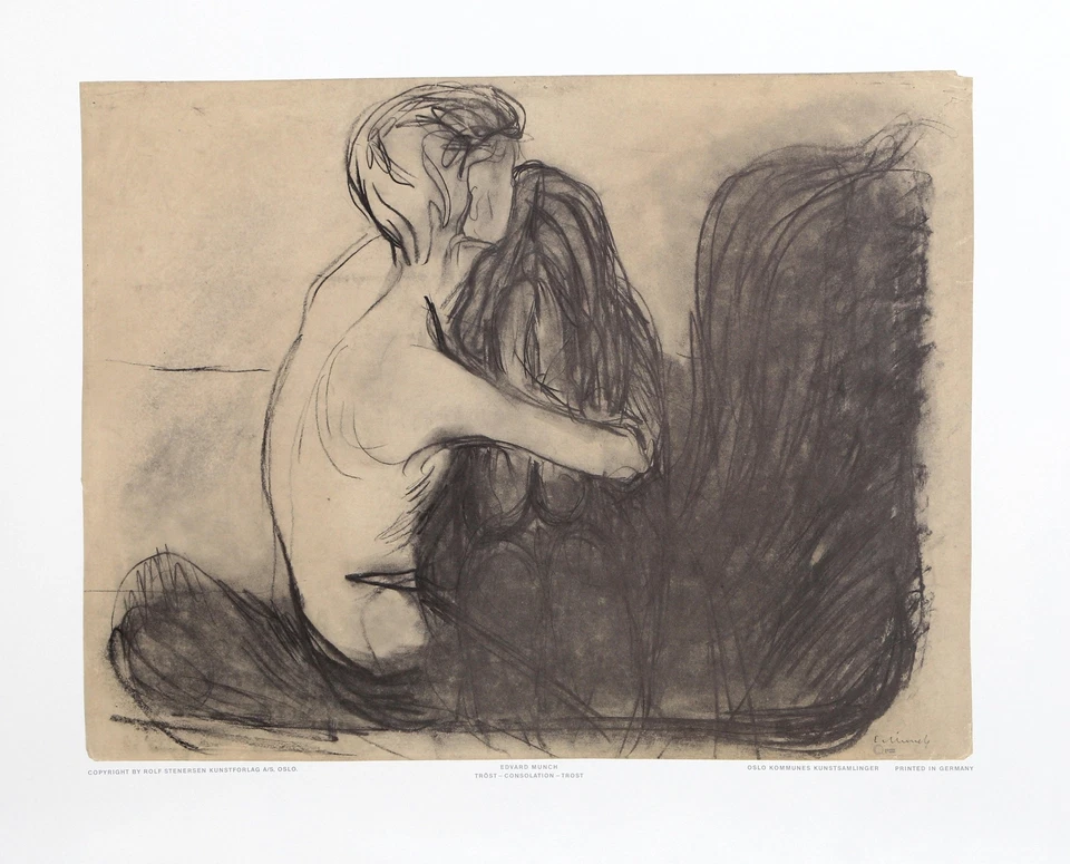 Edvard Munch, Consolation, Affiche D’Art Non Encadrée - Photo 1/1