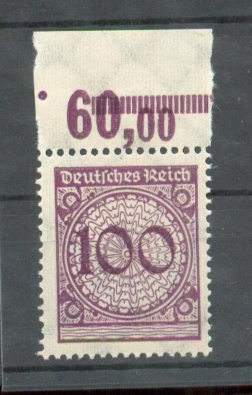 Dr-Weimar 343 Por Upper Edge Mnh Mint Never Hinged 180++Eur (41397