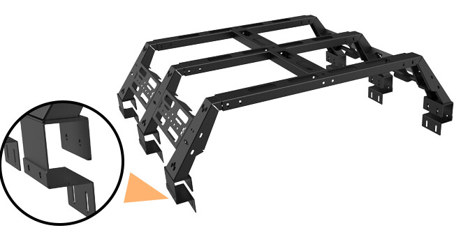 Truck Bed Rack Overland Tent Rack for 2009-2023 Ford F150 Raptor W ...