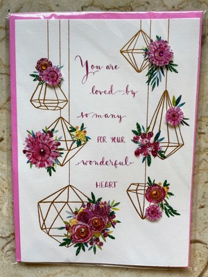 Papyrus Mother s Day card high-quality 3-D gold and rhinestones RETAIL $9.50