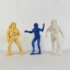 Louis Marx & Co. Apollo Astronaut Figures MADE IN USA Lot Of 3 White Blue