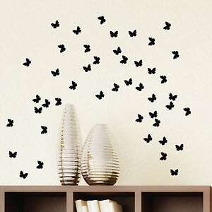63 Butterfly Bedroom Kitchen Nursery Vinyl Wall Art Stickers, Graphics Decals