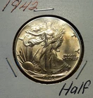 Photo of a 1942-P Walking Liberty Half Dollar from an eBay listing that sold on Jul 21, 2026