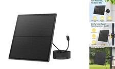 Solar Panel for Smart Bird Feeder Camera, Type-C Charger for Feeder, 360  5W