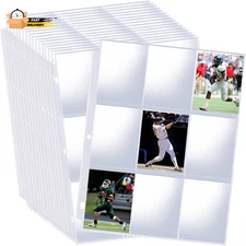 900 Pockets Binder Sheets, Top Loading Trading Card Pages for 3 Ring Binder, Do