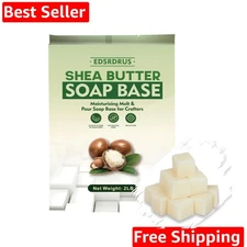 2LB Shea Butter Soap Base Pre-Cut Moisturizing Natural Base Melt and Pour DIY...