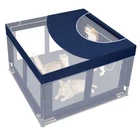 Dog Playpen Cover, 42x42 inch Play Pen Top with Hooks, Soft Royal Blue