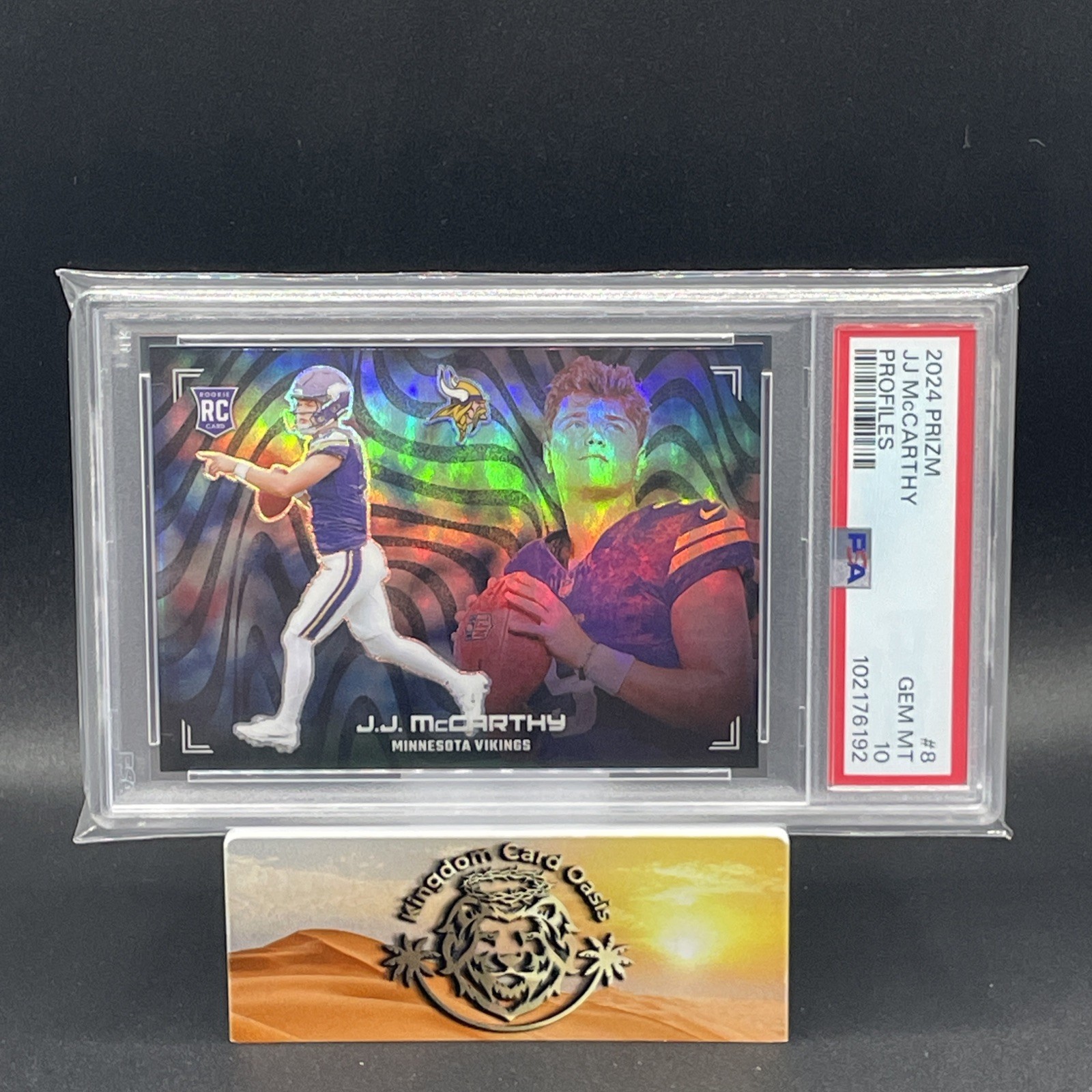 2024 Panini Prizm JJ MCCARTHY Profiles #8 Rookie Case Hit SSP RC PSA 10 LOW POP