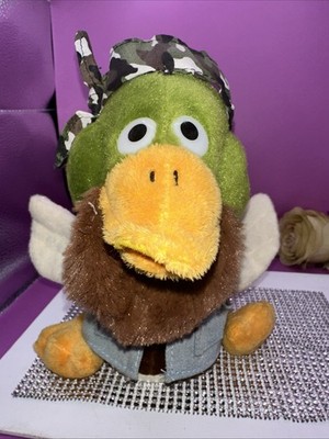 Gemmy Animated Plush Duck Singing Redneck Mania Hunter Wobbler Works Country Boy