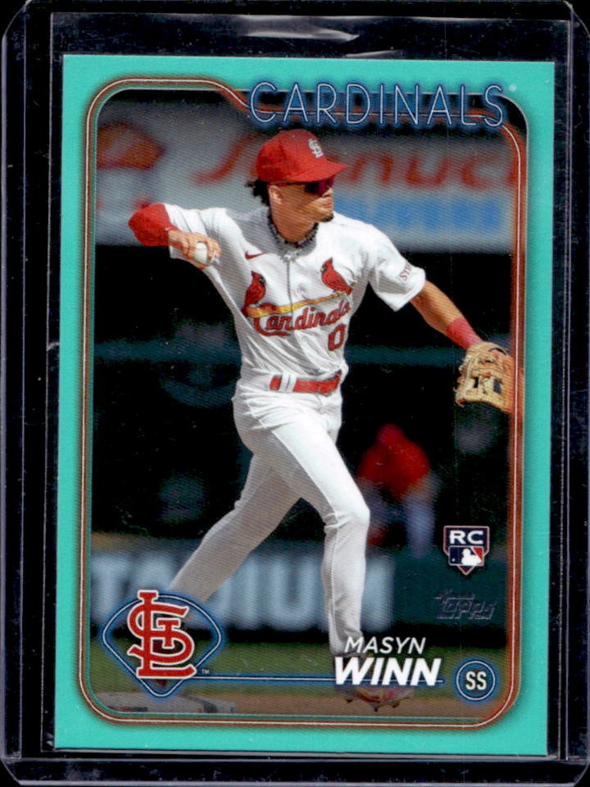 2024 Topps Masyn Winn RC Aqua Rookie #480 Cardinals