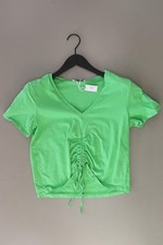 ⭐ Zara camicia per le signore taglia 38, M buono come nuovo verde di cotone ⭐