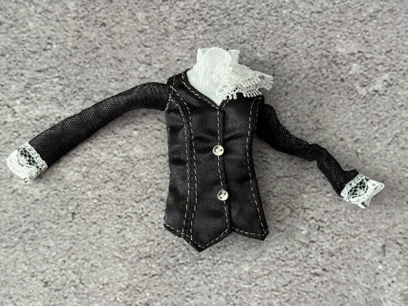 New Monster High Reel Drama Doll Draculaura Black Long Sleeve Shirt 2025 Clothes