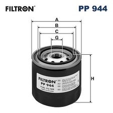 For FILTRON PP 944 FUEL FILTER - DIESEL BOGDAN A, HYSTER H, KOMATSU FD, SD, NIS