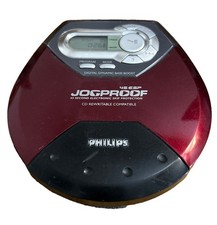  H Philips AX5123/17 JogProof 45 ESP Portable CD Player Red Tested
