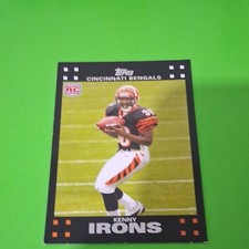 Topps 2007 Kenny Irons Rookie #305 Cincinnati Bengals NFL Football Card
