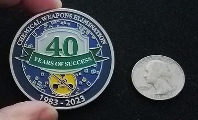 RARE CDC WMD Center for Disease Control Chemical Weapons Team NBC Challenge Coin