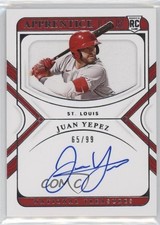 2022 Panini National Treasures Apprentice Ink 65/99 Juan Yepez #AI-JY Auto 00jz