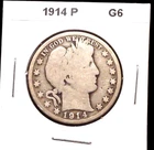 1914-P "Better Date" BARBER Half  Dollar - Nice good Condition