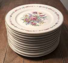 Set of 11 Haviland Limoges Floral Dinner Plates 10"