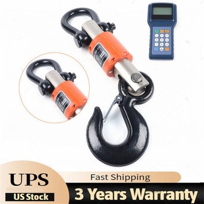 10000kg 10T HD Wireless Electronic Digital Hanging Crane Scale W/ Handheld Meter