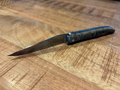 Laguiole en Aubrac Einzelstück Damast + Mooreiche