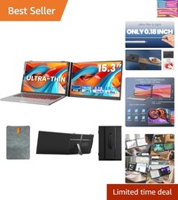 Laptop Screen Extender, Ultra-Thin 15.3" FHD 1200P 16:10 Portable Monitor for...