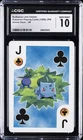 1999 BICYCLE POKEMON PLAYING CARDS BULBASAUR AND ODDISH CGC 10 GEM MINT