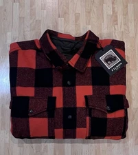 Men’s Filson Lined Mackinaw Jac/ Shirt Heavyweight. New w/box & Tags