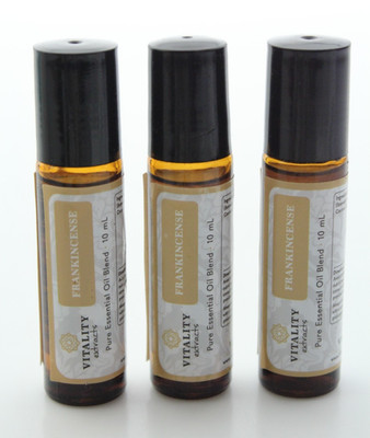 3-PK / Vitality Extracts FRANKINCENSE Pure Essential Oil ROLL-ON - 10mL each