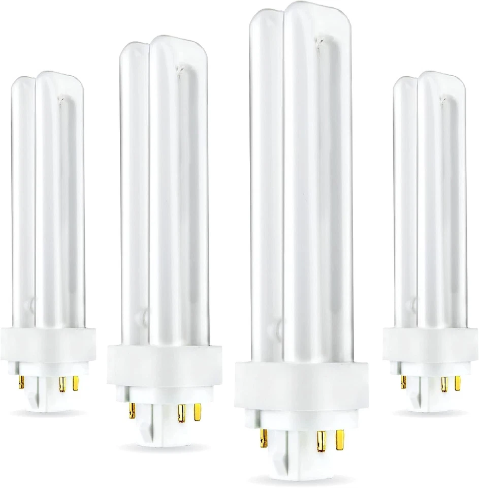 Fluorescent Bulb 18W Double Tube G24q-2 4 Pin Daylight White Indoor Light - Image 2 of 3