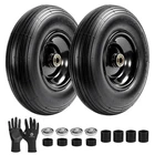 4.00-6 Wheelbarrow Tires 13" Pneumatic 5/8" 3/4" Inch Wheelbarrow Tire Kit
