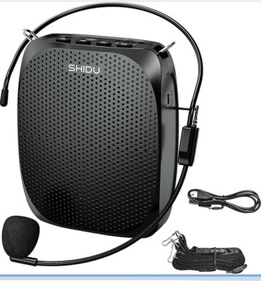 SHIDU Portable Voice Amplifier Mini PA System   Rechargeable Mic for Teachers &
