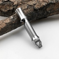 Titanium Emergency Whistle EDC Safety Whistles Necklace Survival Whistles 120DB