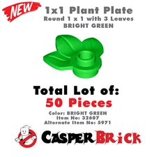 *NEW 50x Genuine LEGO Bright Green Plant (32607/6182261) leaf flower *US Seller