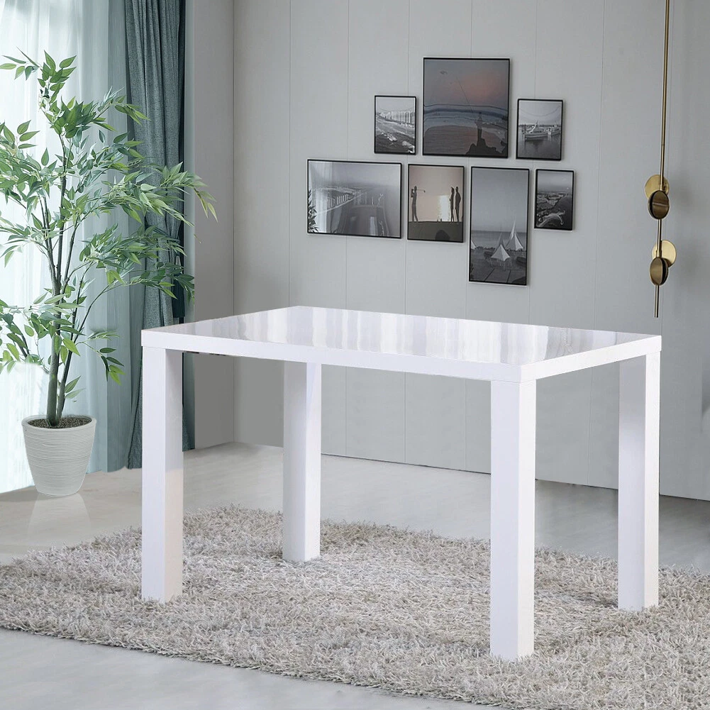 High gloss wood dining table deals