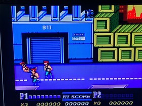 Cartuccia gioco vintage Nintendo NES Double Dragon 2 autentica testata funzionante