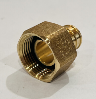 (10) PEX Brass Female Swivel Adapter Lead Free 3/4  X 3/4  FNPT