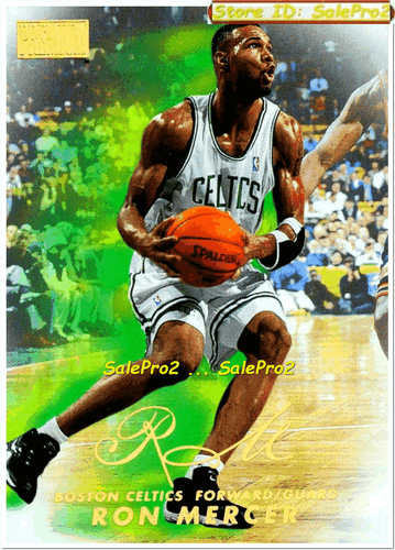 SKYBOX PREMIUM 1998 RON MERCER NBA BOSTON CELTICS SUPERSTAR PROMO MINT #SAMPLE - Picture 2 of 4