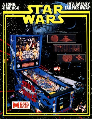 Star Wars Data East Mint Pinball Flyer / Brochure / Ad