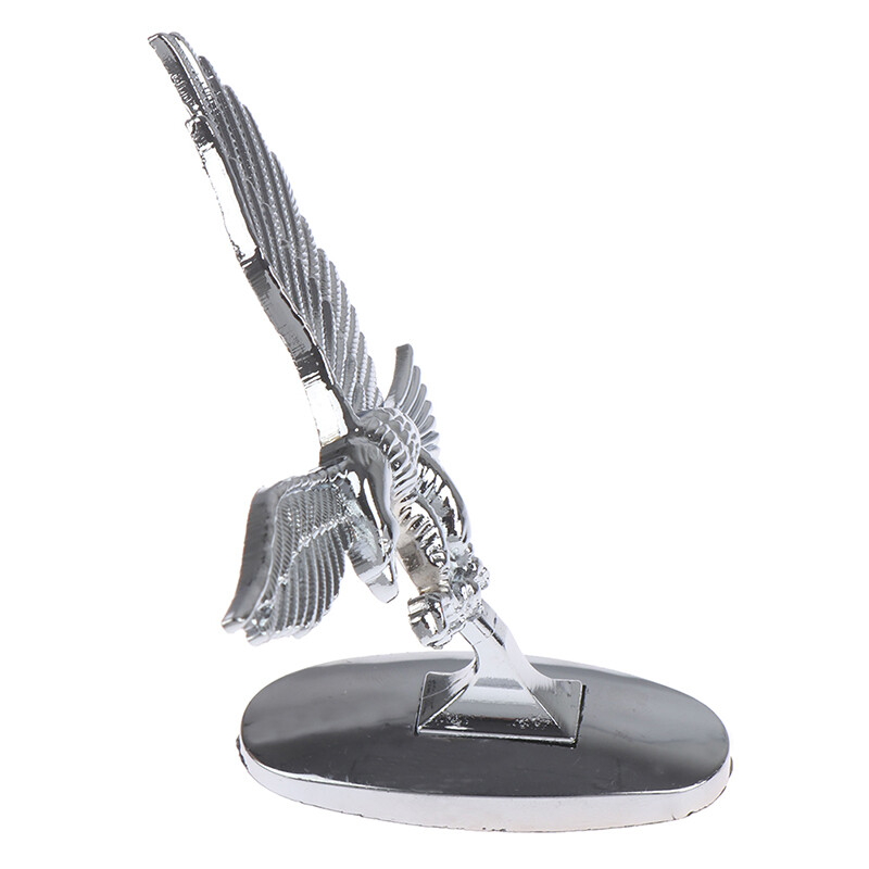 Car Front Cover Chrome Hood Ornament Badge 3D Emblem Angel Eagle For