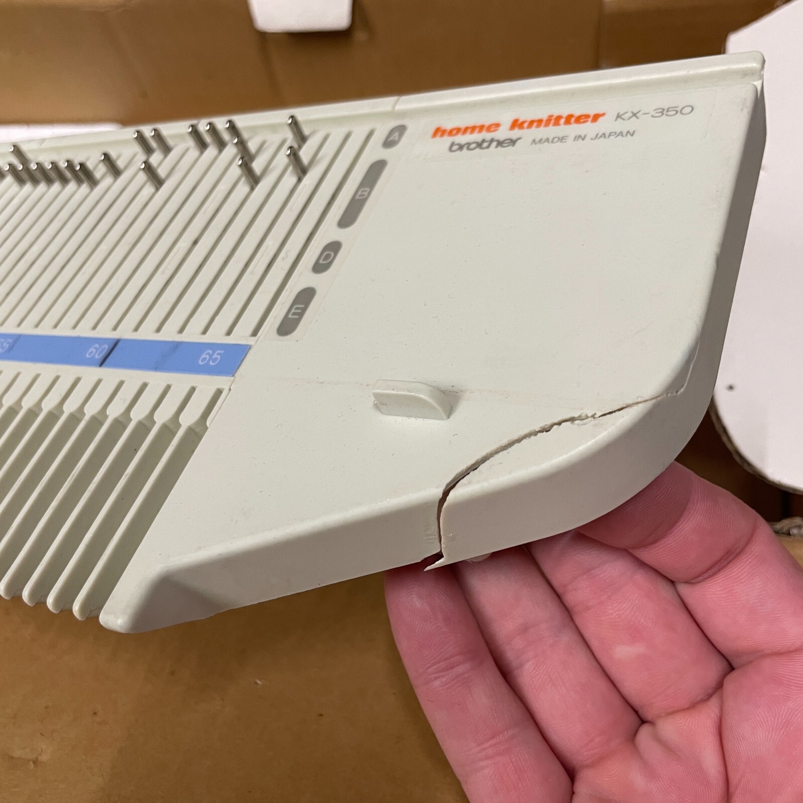 Brother KX350 Home Knitter Knitting Machine Made in Japan eBay